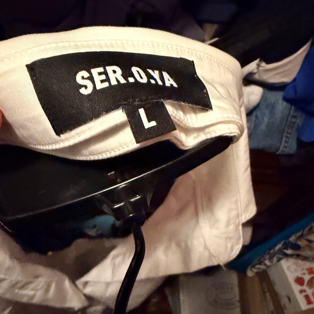 SER.O.YA White Collared Button Shirt - Picture 8 of 8